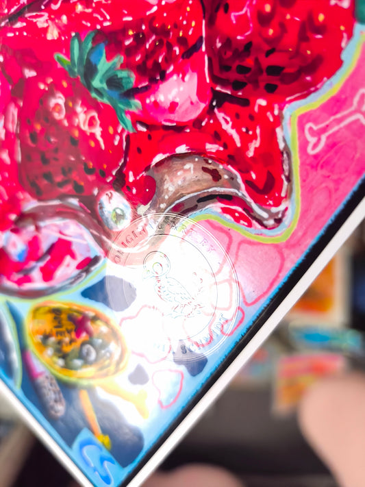 Ocean Dropout – Surrealer Fisch-Eiscreme Kunstdruck