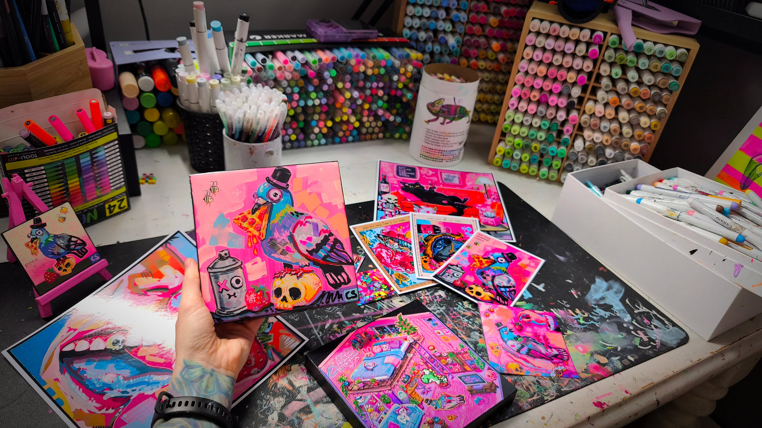 Handsignierte Candy Decay Kunstdrucke von Paintranger