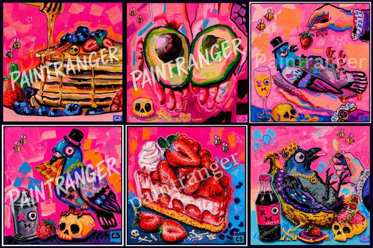 Collage aus mehreren Candy Decay Digital Downloads