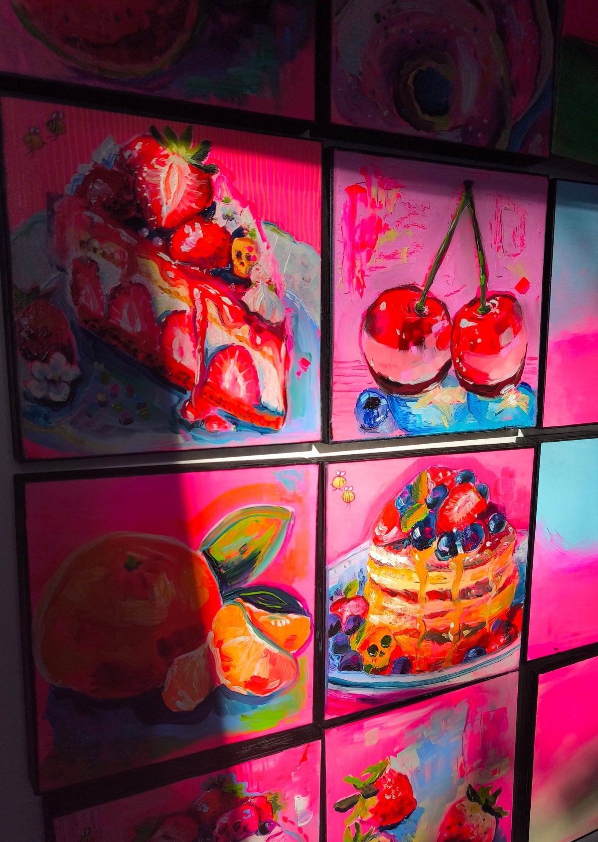 Food Studies, small original oil paintings by Paintranger