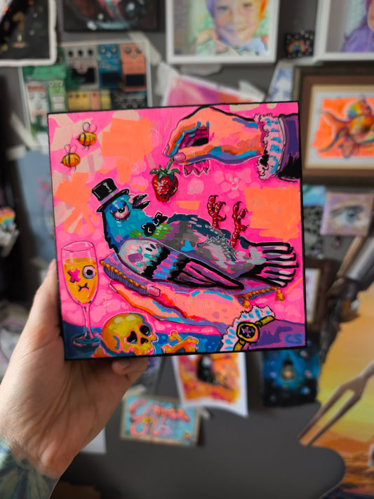 Indulgence and Decay Original Art