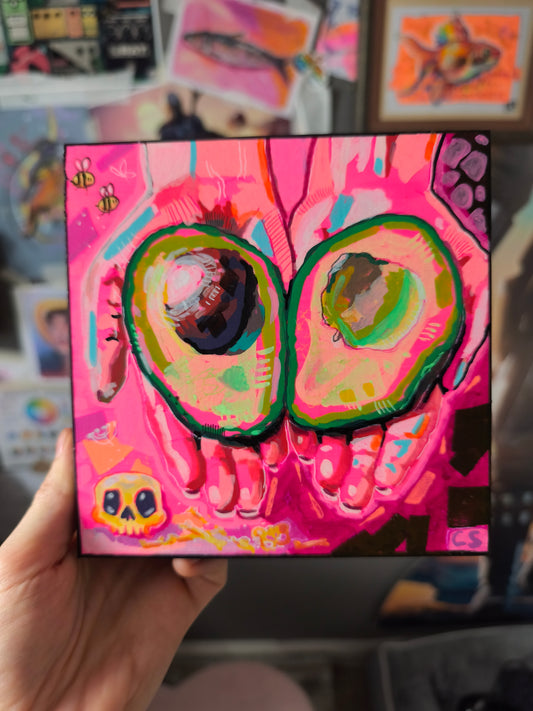 Avocado Hands Original Artwork