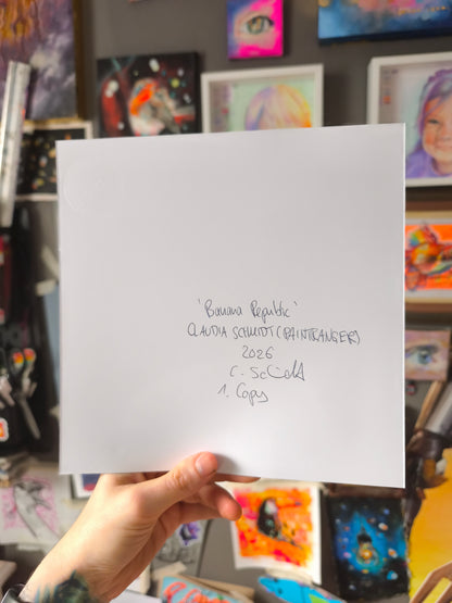 Banana Republic – Hand Signed Crow Art Print | Candy Decay Artwork