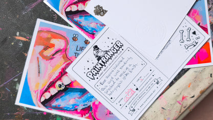 Candy Decay Postcard Club — Monatliche Sammelkunst-Drops