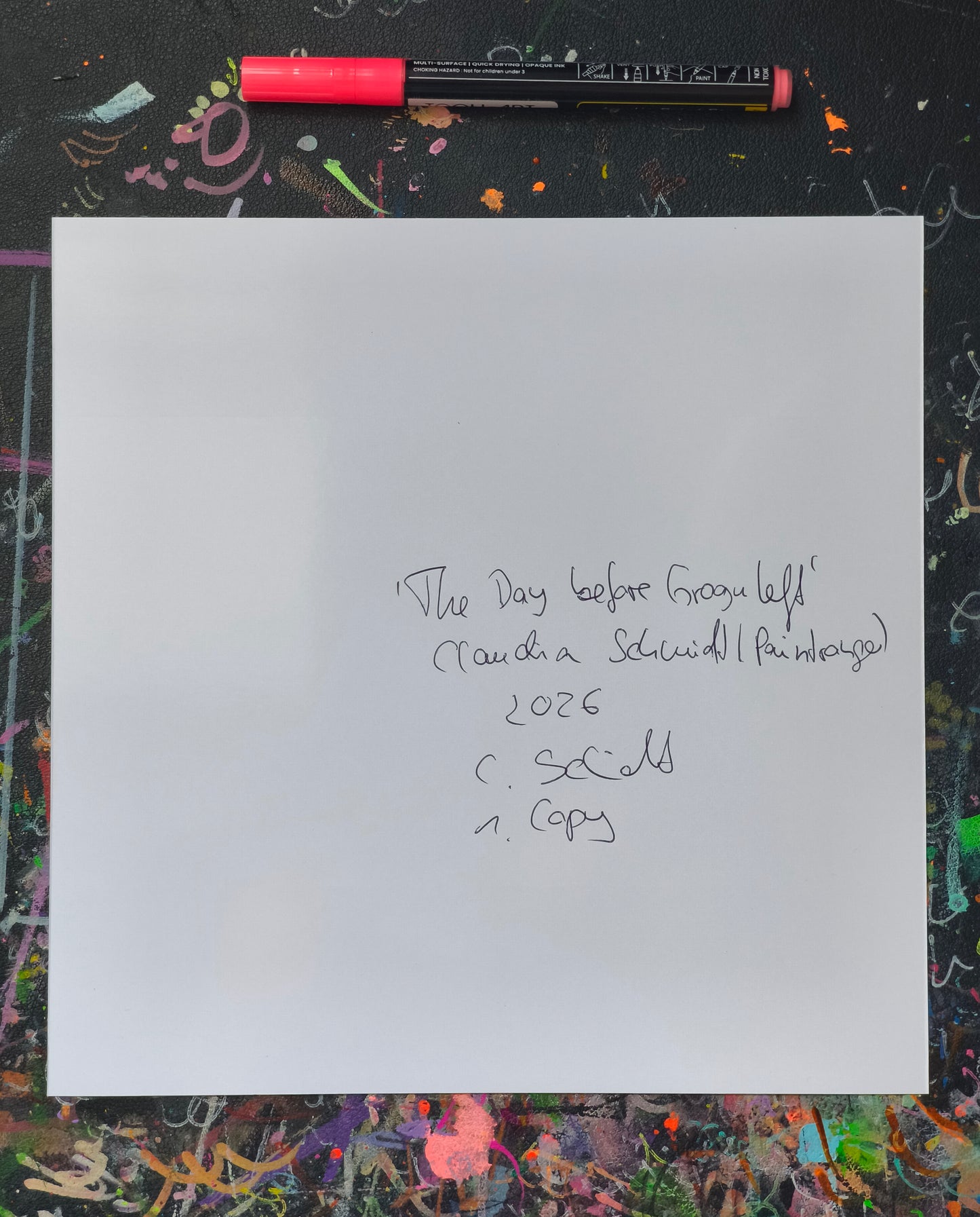 The Day Before Grogu Left – Handsigned Colorful Pop Culture Art Print | Candy Decay Artwork