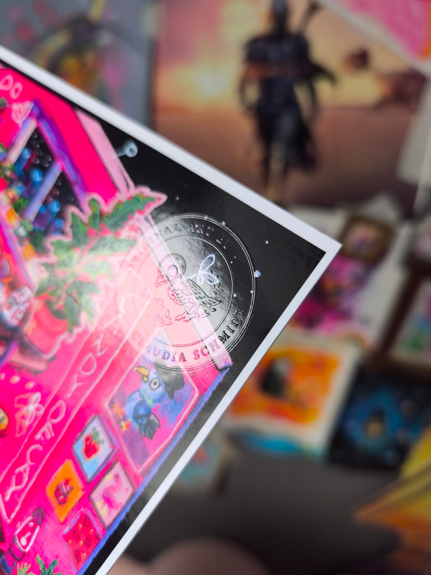 Inside the Candy Decay Apartment – Handsigned Colorful Pop Surreal Art Print | Cozy Creative Room Art