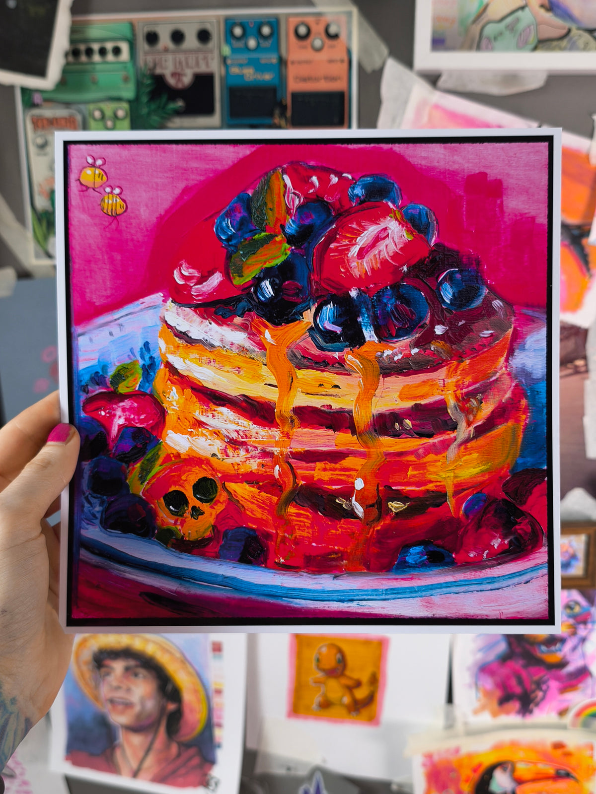 Pancake No. 05 Food Study hand-signed art print by Paintranger