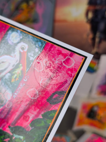 The Frog Chronicles Everything Is Fine-ish hand-signed art print detail