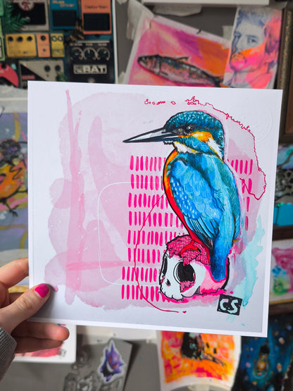 Kingfisher No. 01 hand-signed art print by Paintranger