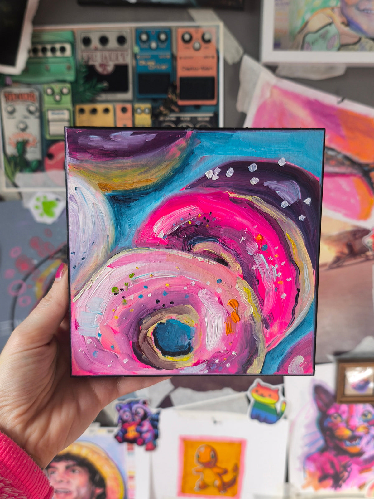 Donut No. 07 Food Study original oil painting by Paintranger