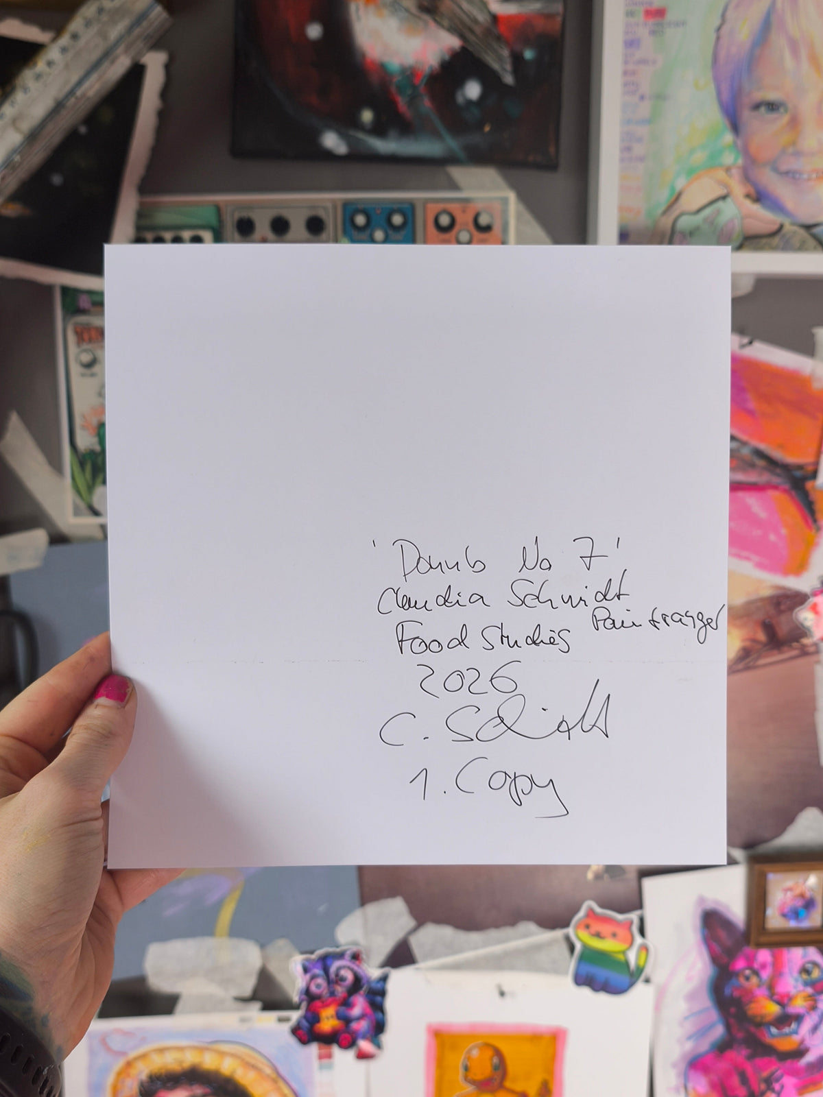 Donut No. 07 art print signed by hand on the back