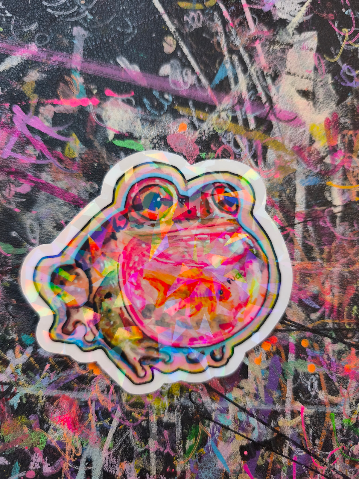Handmade Glitter Sticker Pack – 6 Stickers