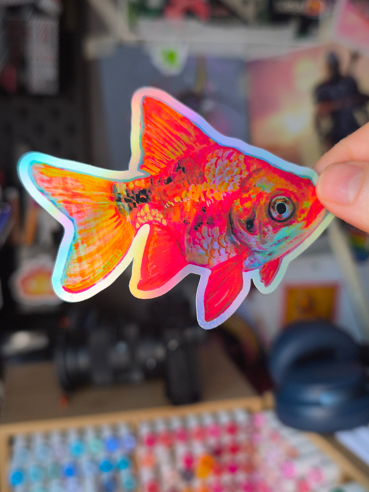 Fish Sticker – holographic / Holo