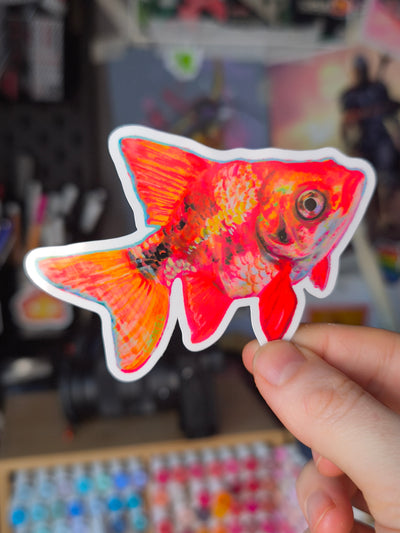 Fish Sticker – laminated / laminiert