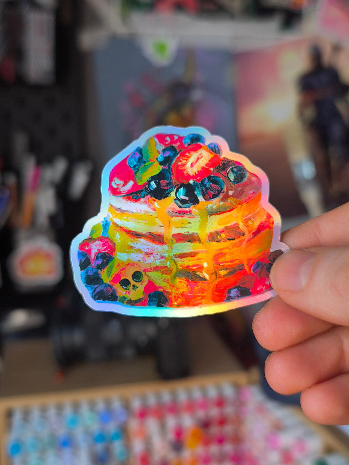 Pancakes Sticker – holographic / Holo