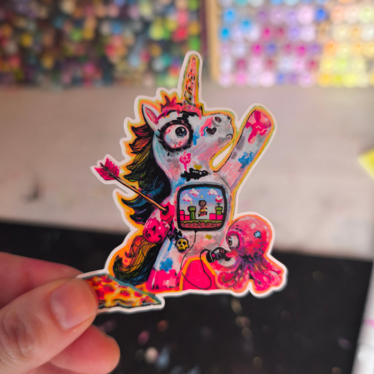 Unicorn Sticker – Laminated / Einhorn · Sticker – Laminiert