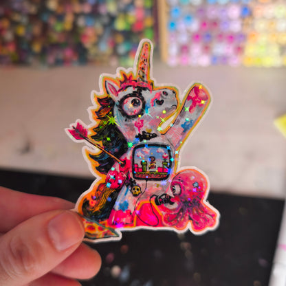 Unicorn Sticker – Glitter / Einhorn · Sticker – Glitzer