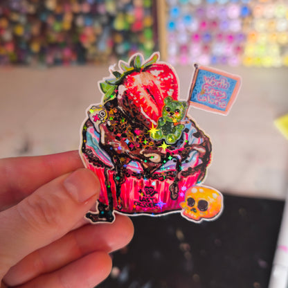 Cupcake Sticker – Glitter / Cupcake · Sticker – Glitzer