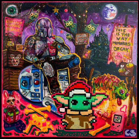 The Day Before Everything Left printable art by Paintranger, colorful Candy Decay wall art about memory, change and impermanence.