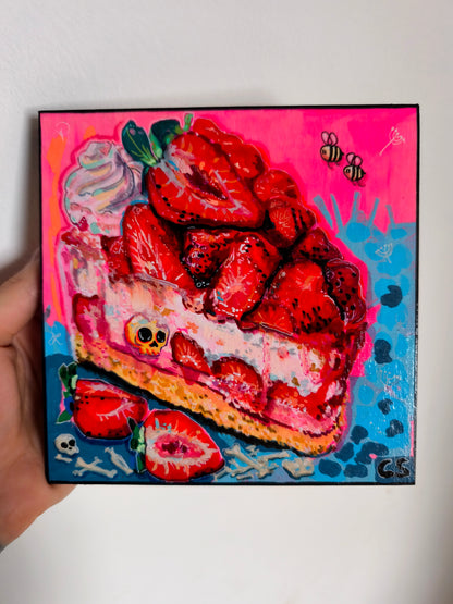 Strawberry Graveyard – Cute Creepy Strawberry Original Artwork