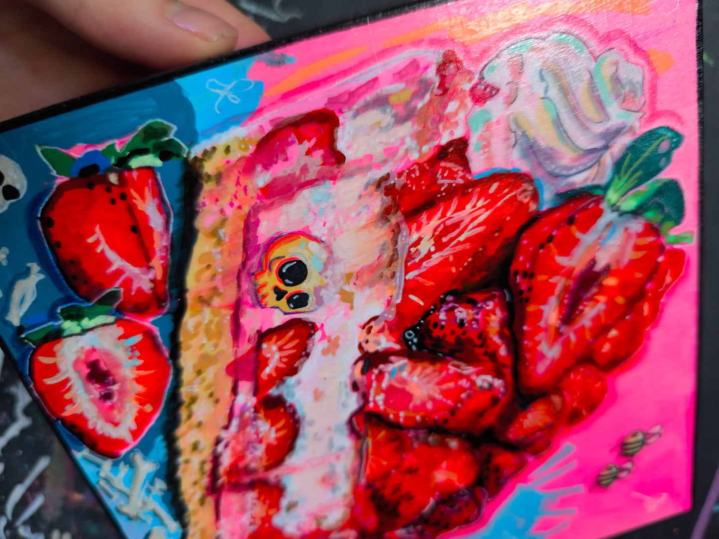 Strawberry Graveyard – Cute Creepy Strawberry Original Artwork